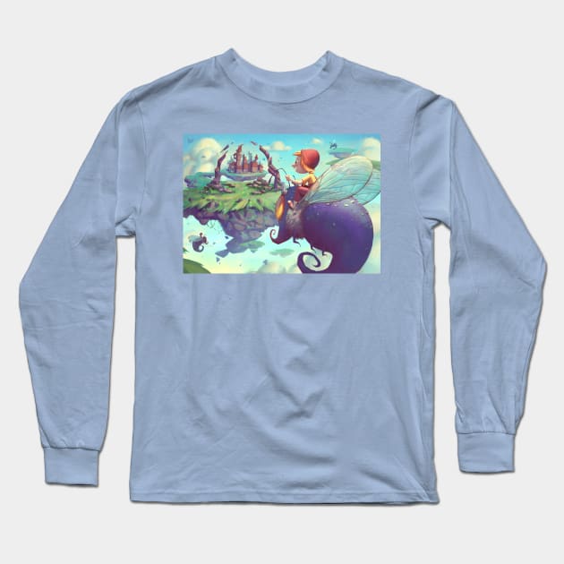 Floating City Long Sleeve T-Shirt by Jéssica Ribeiro